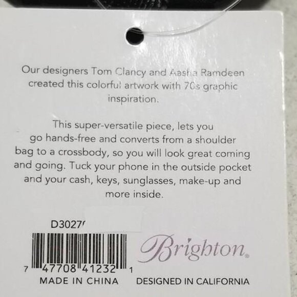 NWT Brighton Power Of Love Crossbody Bag  Designers Tom Clancy and Aasha Ramdeen - Picture 6 of 7